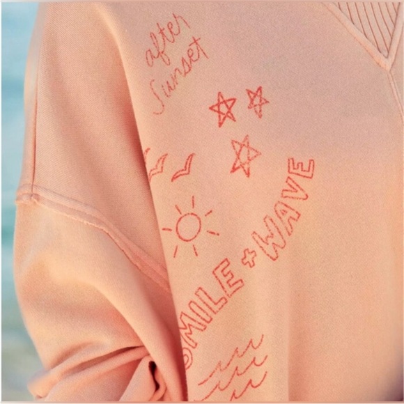 Peach Graphic Sweatshirt - Picture 2 of 5